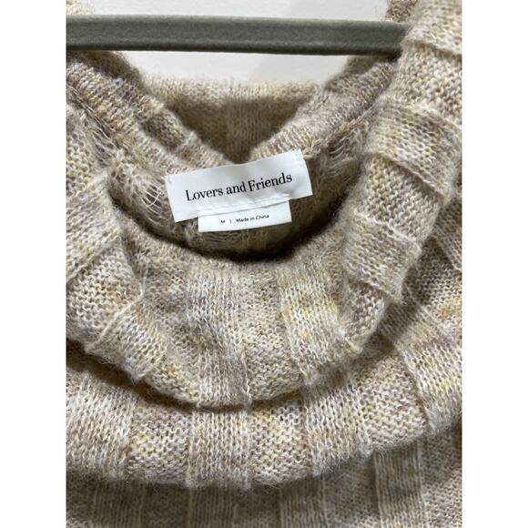 Lovers + Friends Ionela Off The Shoulder Sweater Dress Sz M - Picture 3 of 9